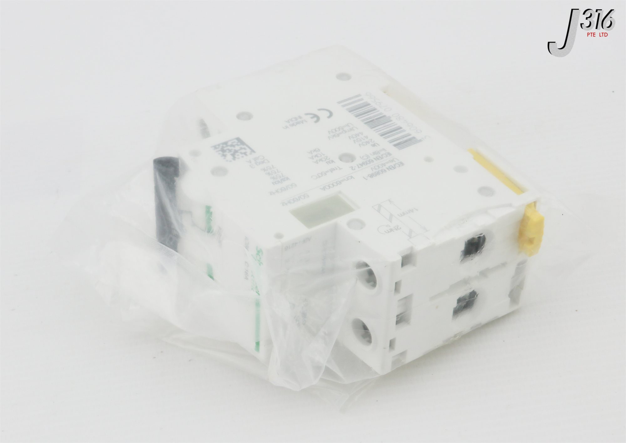 31450 SCHNEIDER ELECTRIC CIRCUIT BREAKER, 2POLE, 16A (NEW) IC60N C
